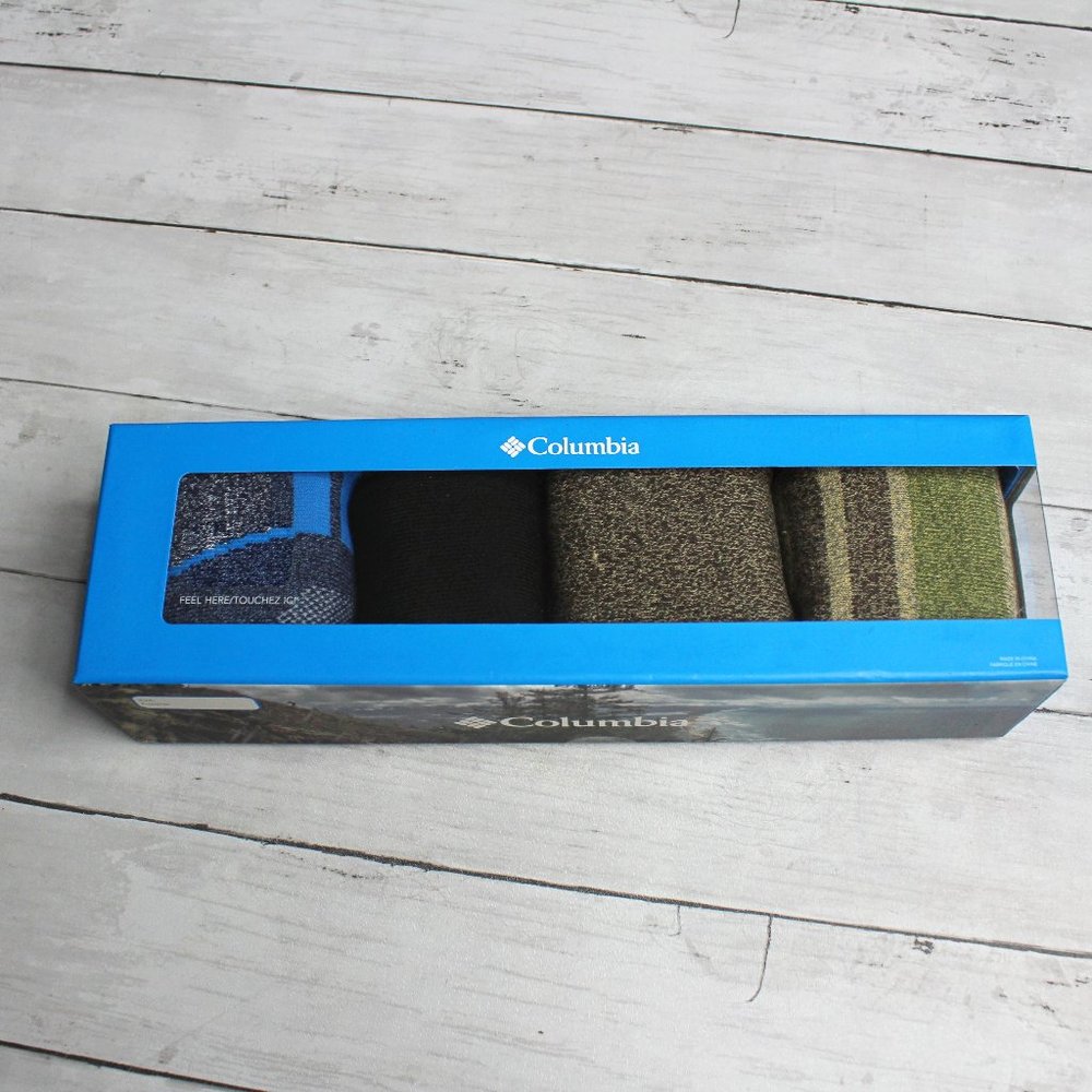 Columbia Men's Socks Shoe Size 6-12 Cushioned Moisture Control Outdoor